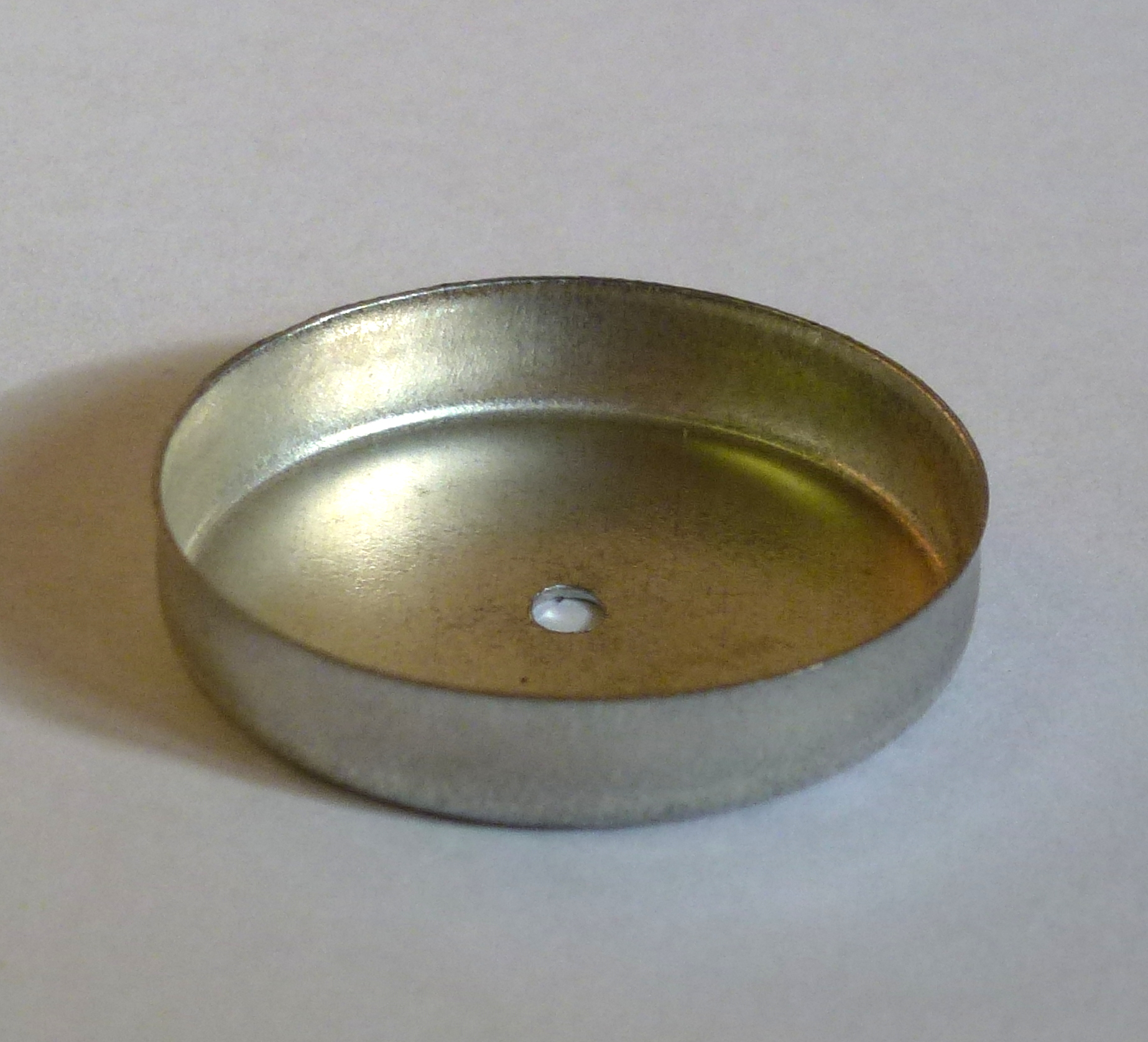 Räucherkerzenunterblech mit Loch