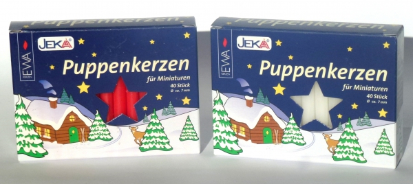 Puppenkerze Ø7mm - Höhe 65mm