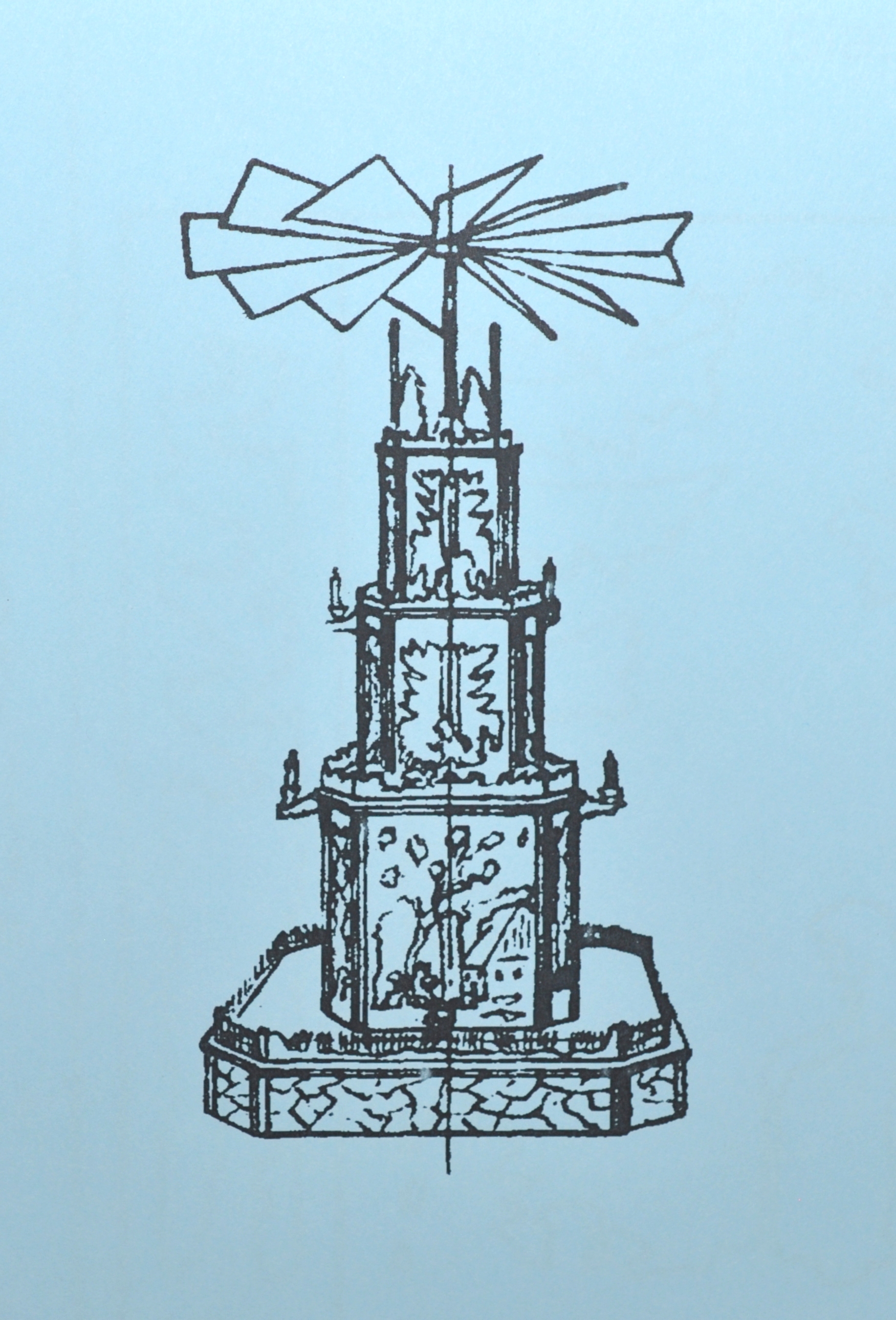 Vorlage Pyramide - Motiv Am Waldrand
