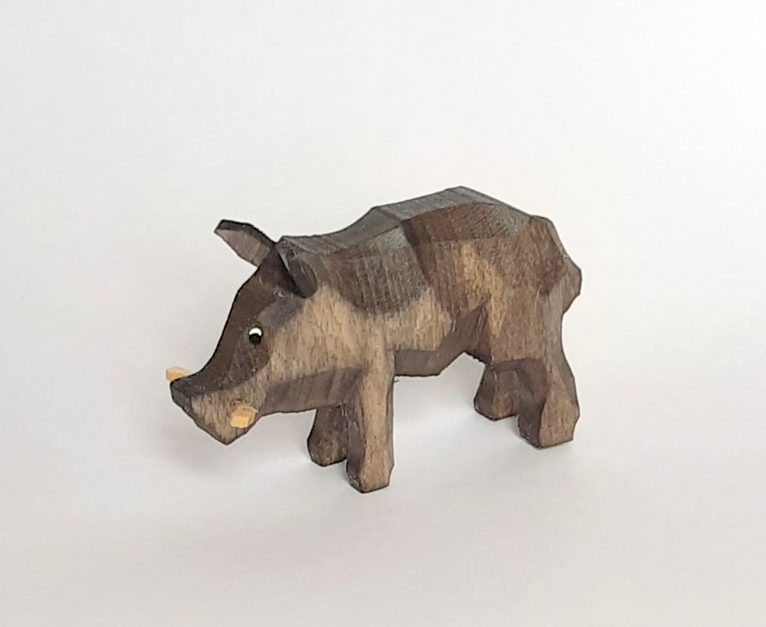 Wildschwein / Eber - geschnitzt