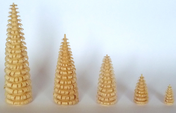 Ringelspanbaum natur aus Lindenholz