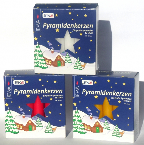 Pyramidenkerze Ø17mm - Höhe 105mm