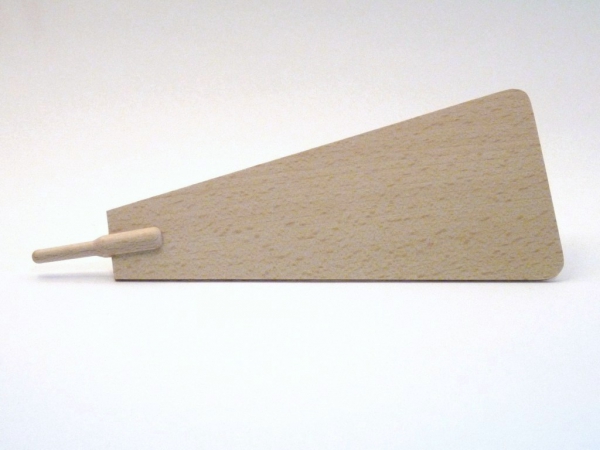 Pyramidenflügel mit Schaft für Ø 6mm, aus Buchenholz