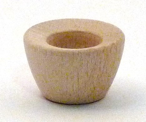 Lichtertülle aus Buchenholz - schlichte Form