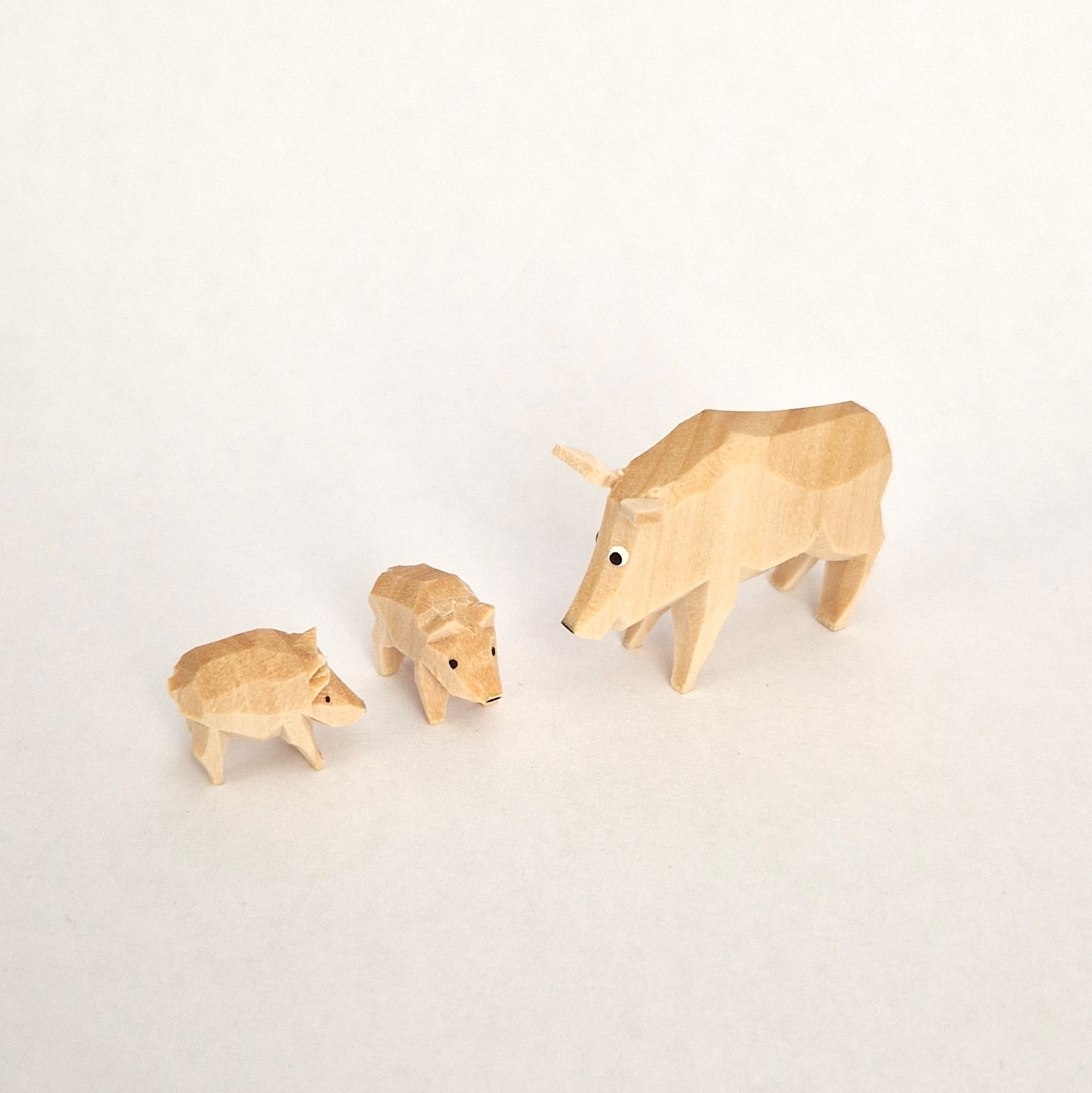 Wildschweingruppe - 3 teilig