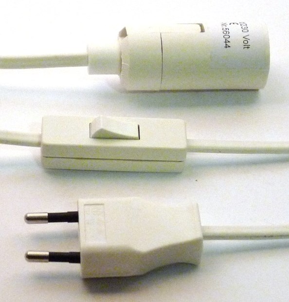 Anschlussleitung zweipolig mit Fassung