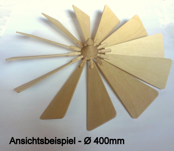 Flügelrad mit Sperrholzflügel Stärke 3mm - steckbar