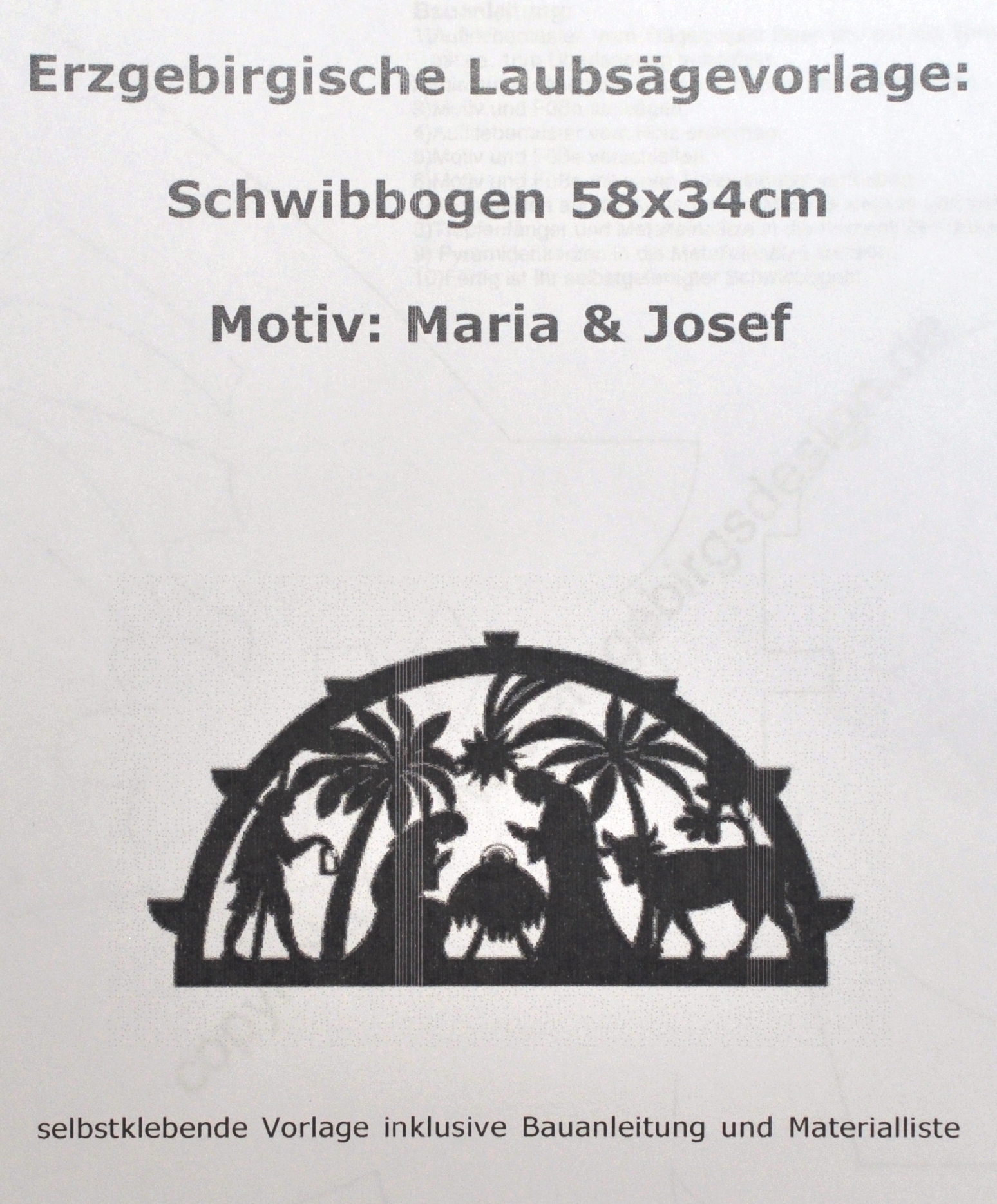 Vorlage Schwibbogen - Christliches Motiv