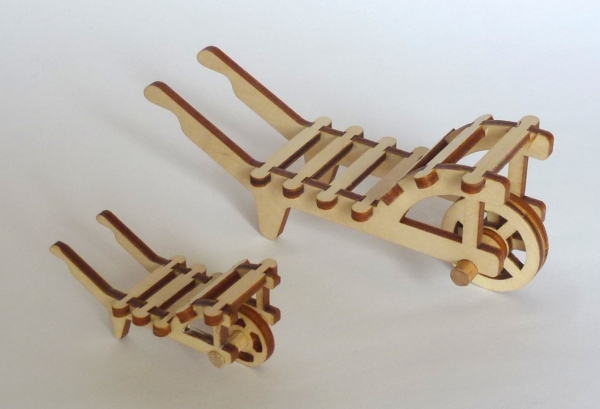 Schubkarre mit Querlatten