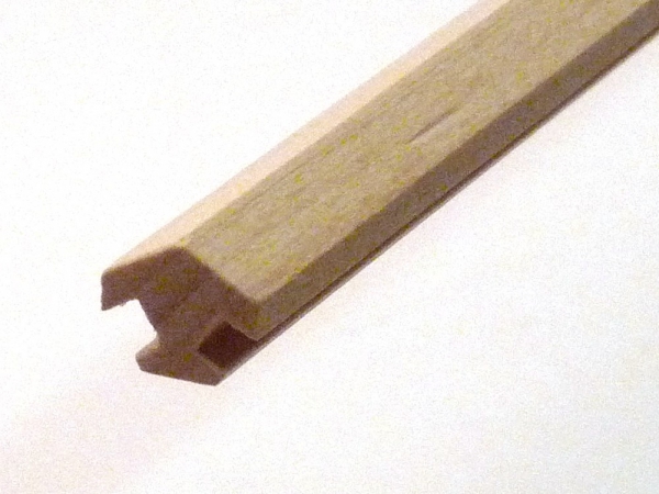 Nutleiste für 6 Ecken aus Buchenholz