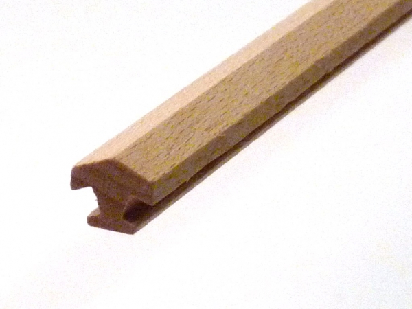 Nutleiste für 8 Ecken aus Buchenholz