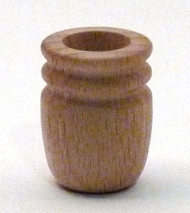 Lichtertülle aus Buchenholz für ISO-Fassung