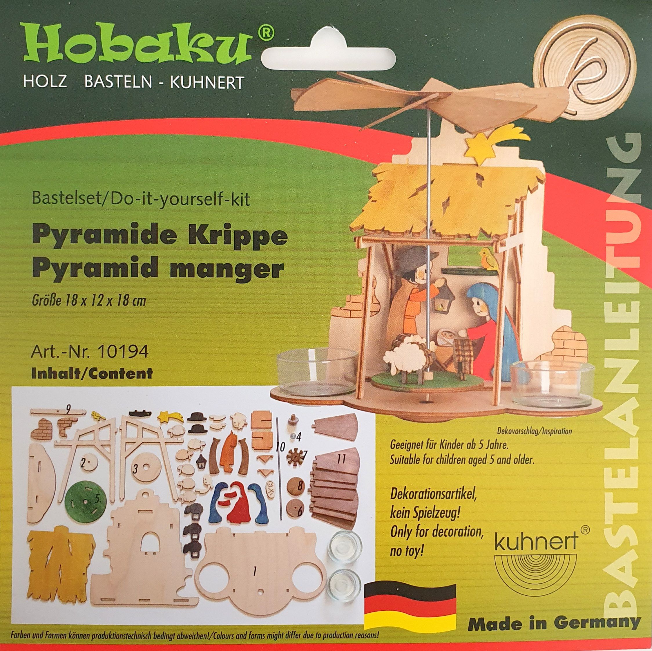 Bastelset - Pyramide Krippe 10194
