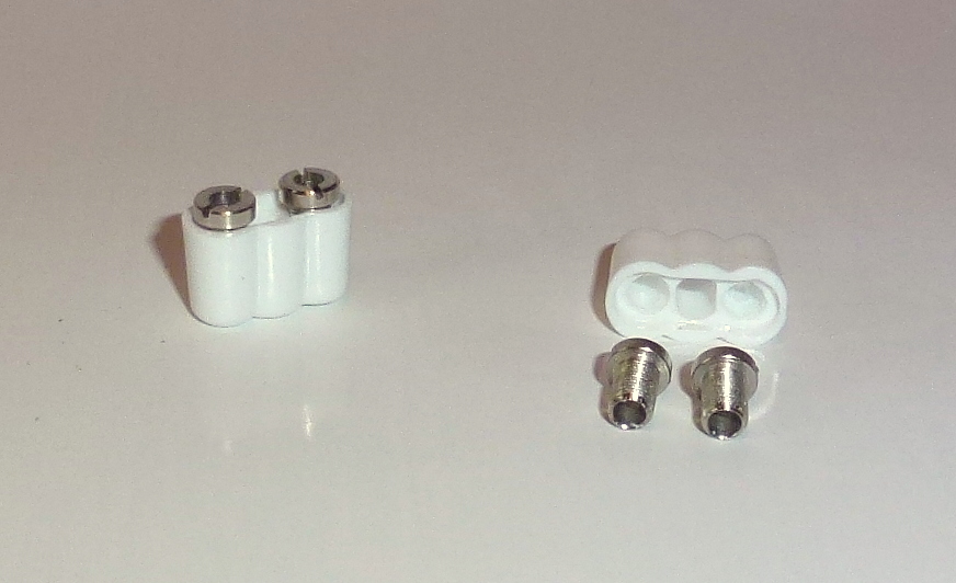 kleine 2-fach Kupplung für Stift 2,5mm