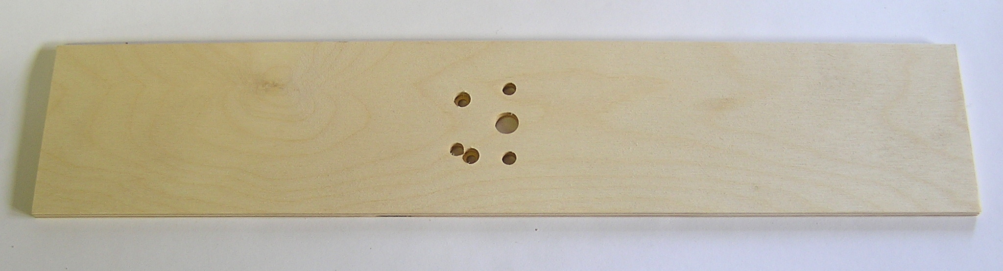 Grundplatte für Mörzmotoren aus Sperrholz, Länge 40cm