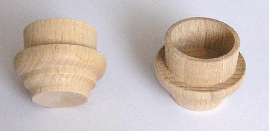 Lichtertülle aus Buchenholz, für Außenkerze