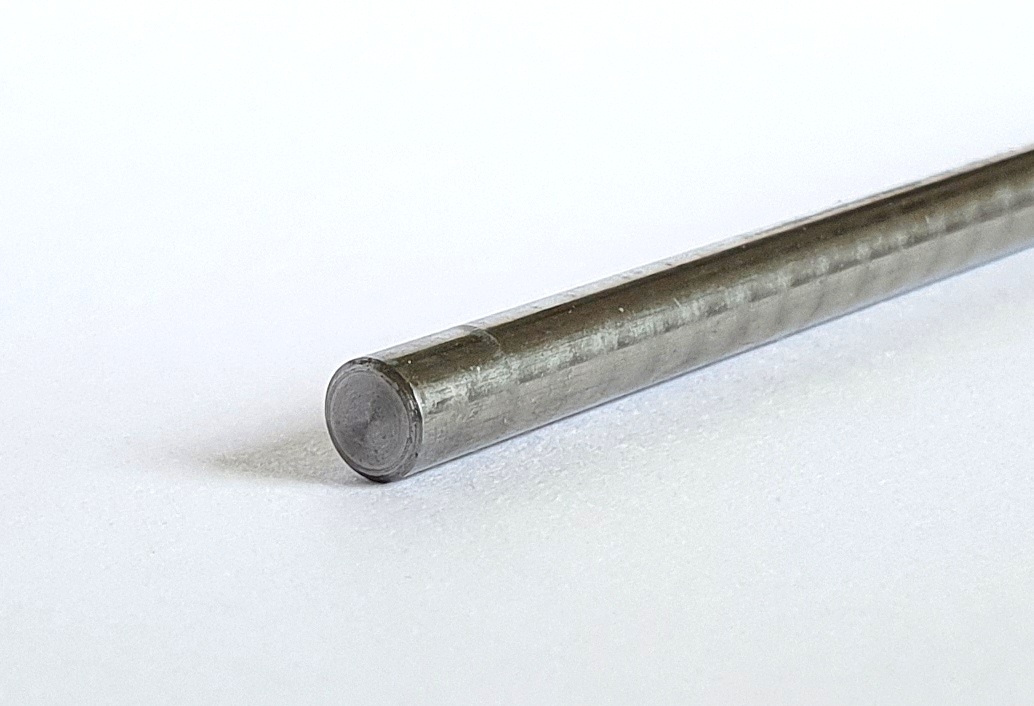 Pyramidenwelle aus Stahl ohne Laufspitze - Länge 600mm, Stärke 6mm