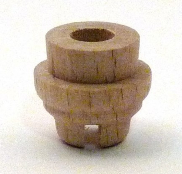 Lichtertülle aus Buchenholz - abgesetzte Form - für Fassung E10