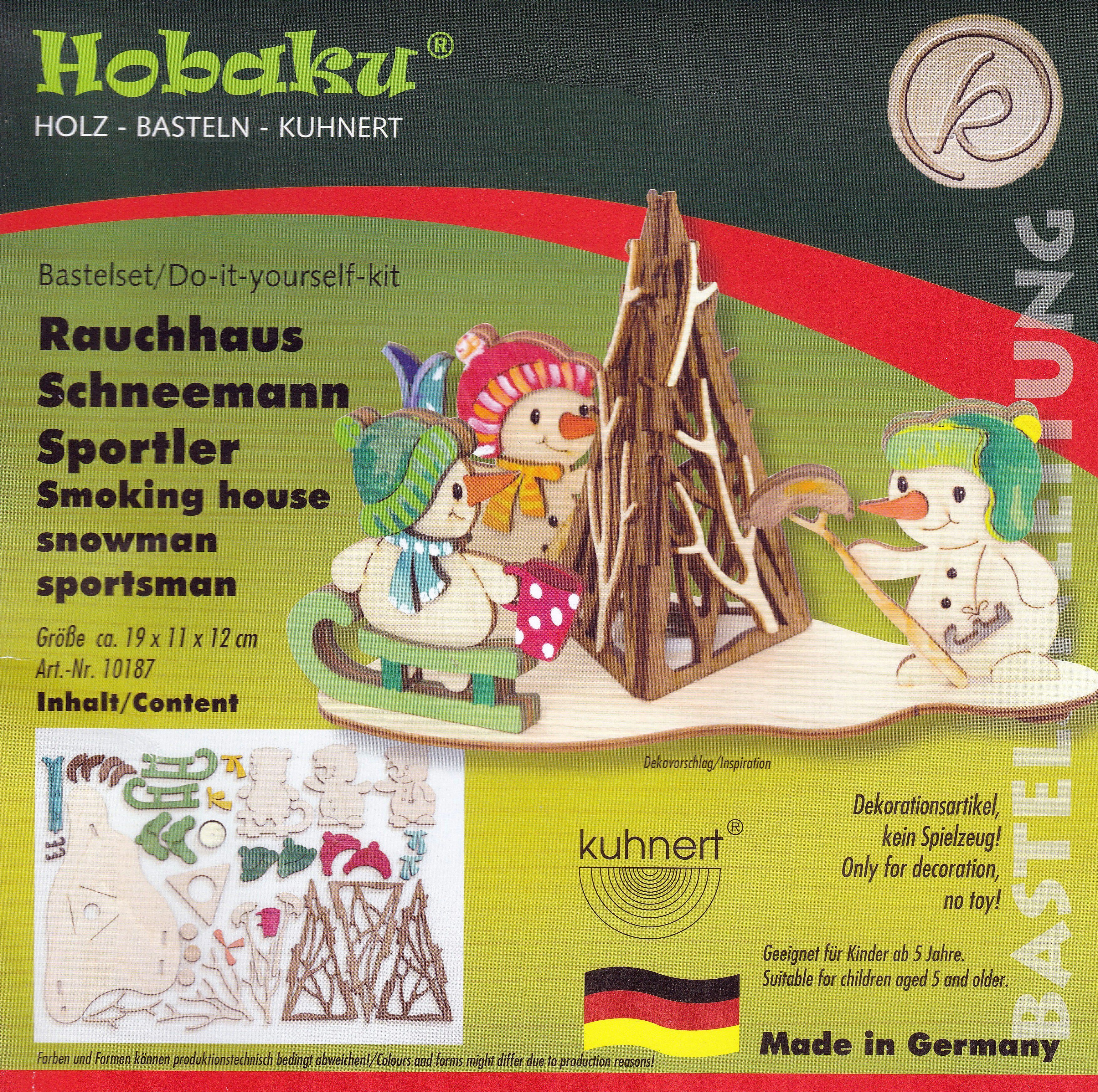 Bastelset - Rauchhaus Schneemannsportler 10187