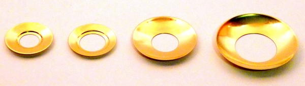 Lichtertüllen-Tropfbleche aus Messing