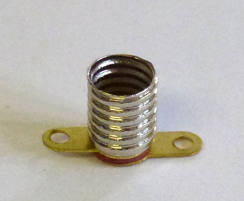 Fassung E5.5, mit zwei Lötfahnen