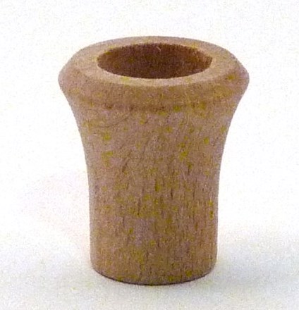 Lichtertülle aus Buchenholz - langgezogene Form