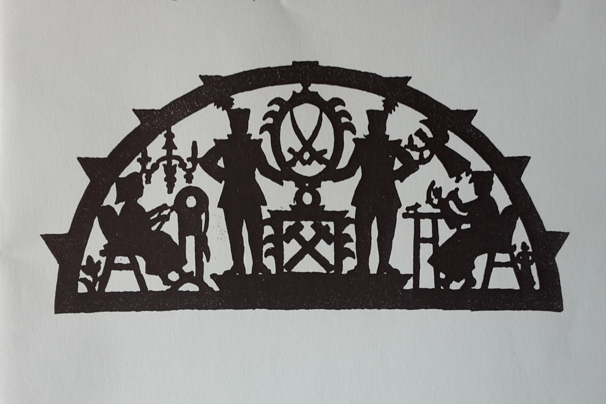 Vorlage Schwibbogen - Motiv Bergmann