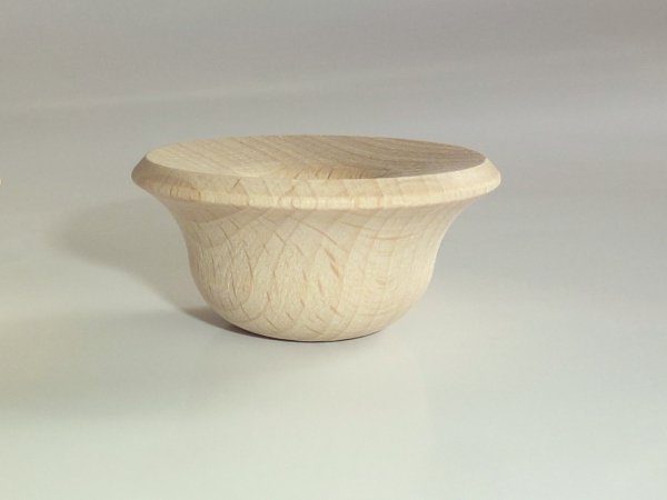 Lichtertülle aus Buchenholz - breit/geschwungene Form