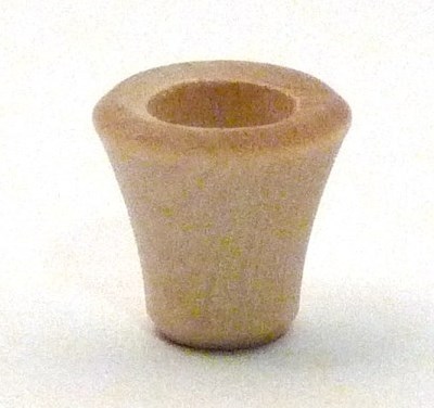 Lichtertülle aus Birkenholz - geschwungene Form