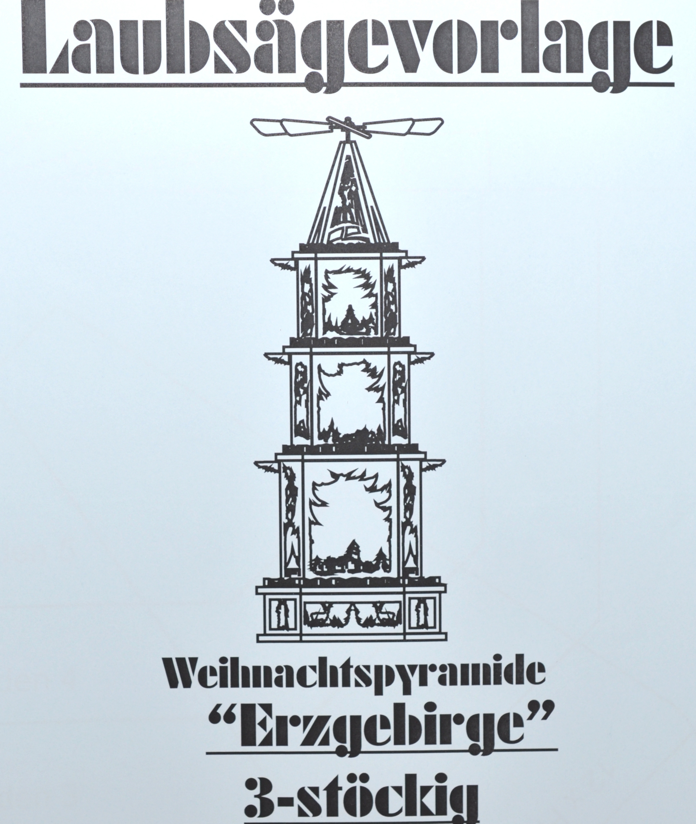 Pyramidenvorlage - Motiv 1188 Weihnachtspyramide Erzgebirge
