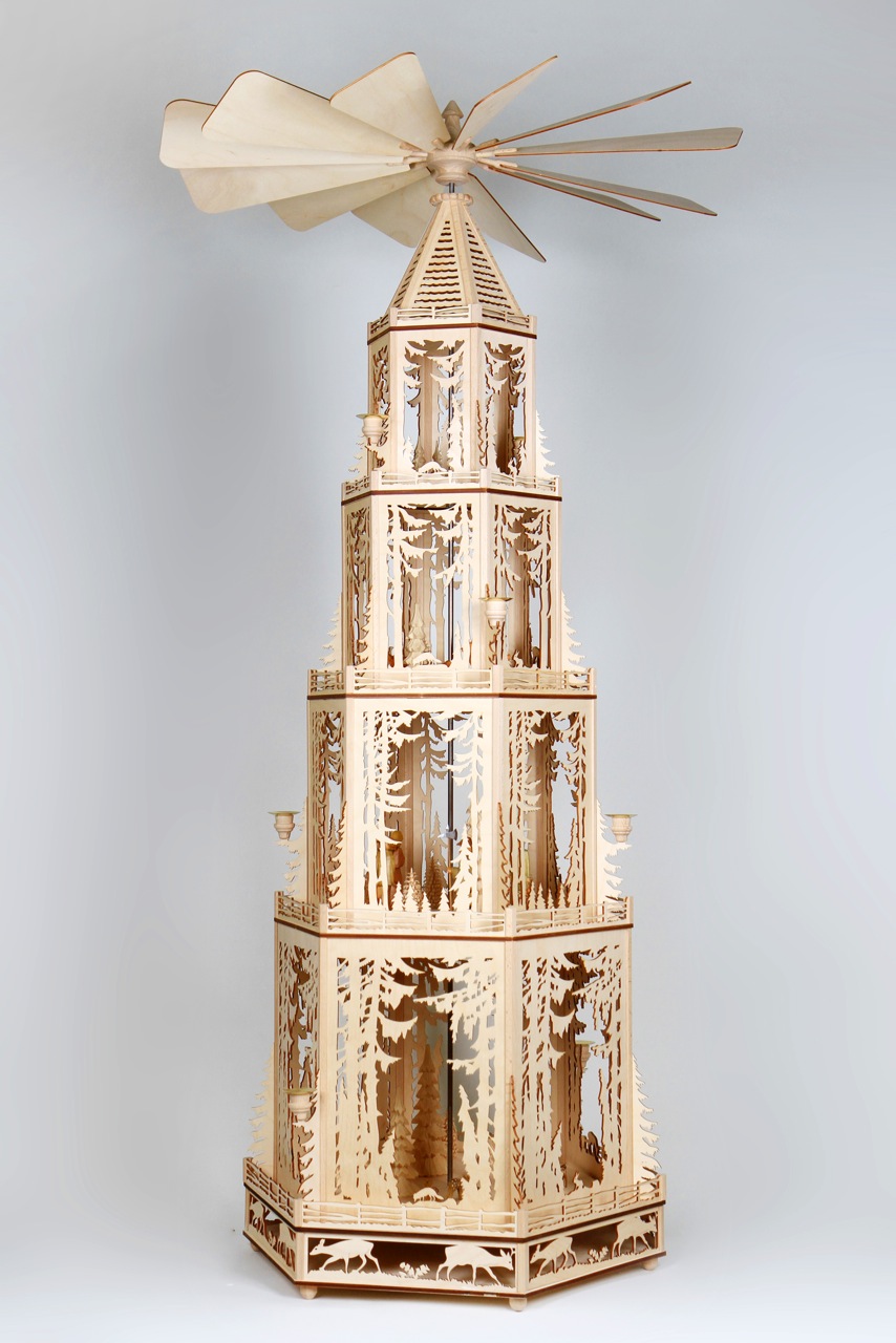 Pyramidenvorlage - Motiv 1185 Große Waldpyramide