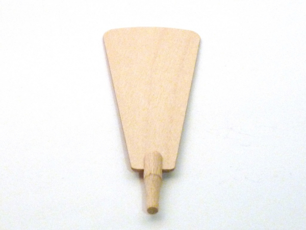 Pyramidenflügel mit Schaft  für Ø 5mm, aus Sperrholz 1.5mm