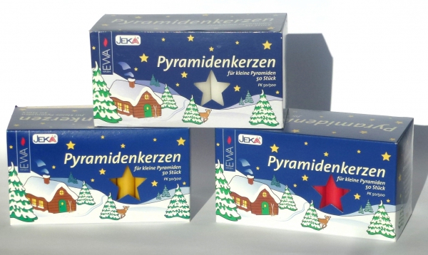 Pyramidenkerze Ø14mm - Höhe 74mm