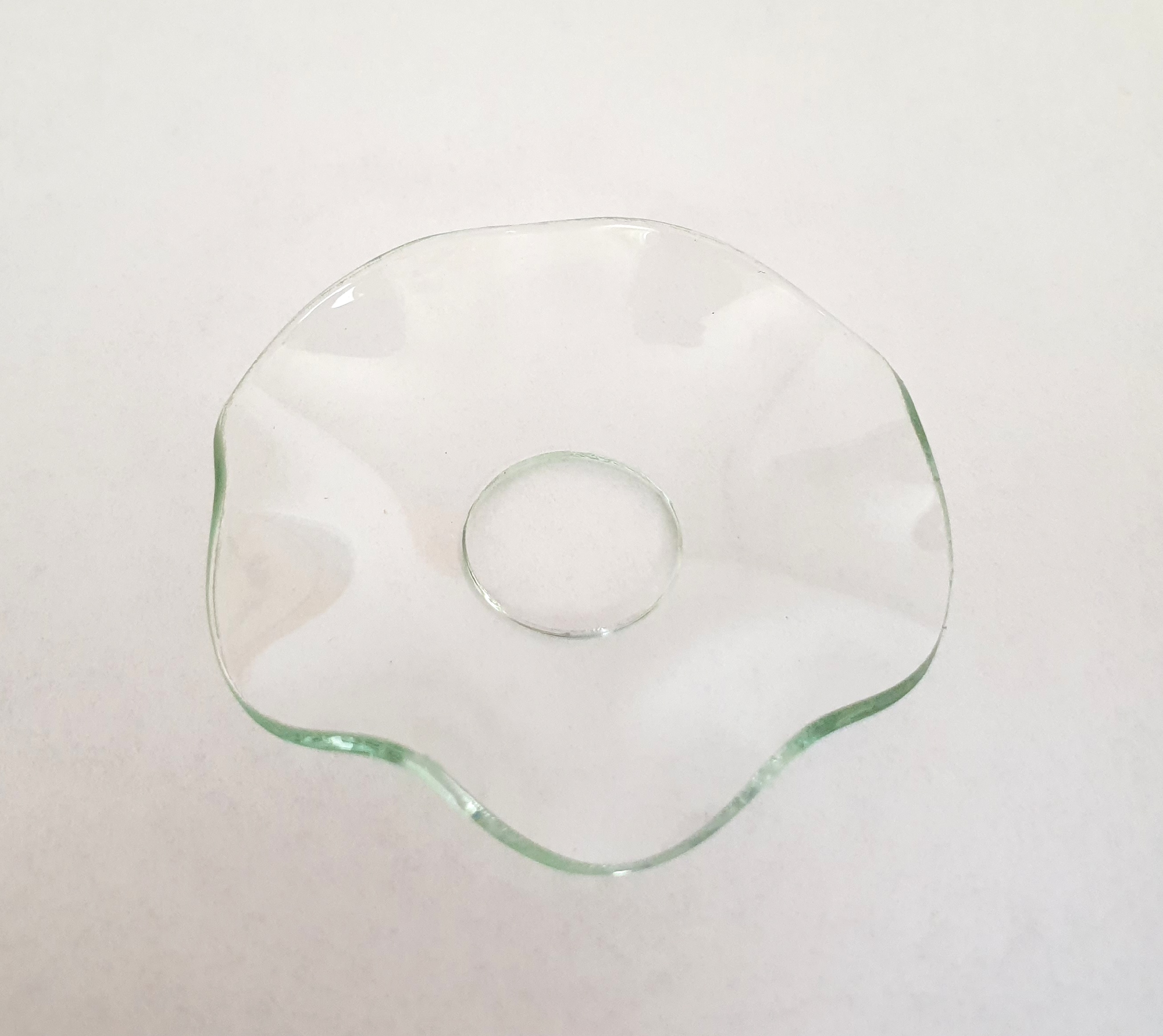 Lichtmanschette / Glasteller mit glatten Rand